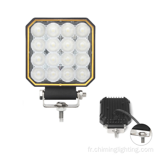 4,2 pouces carrés LED de conduite lampe hors route du camion de poutre inondable